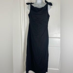 Billy J NWT Elegant Black Strapless Dress with Bow Detail 14
